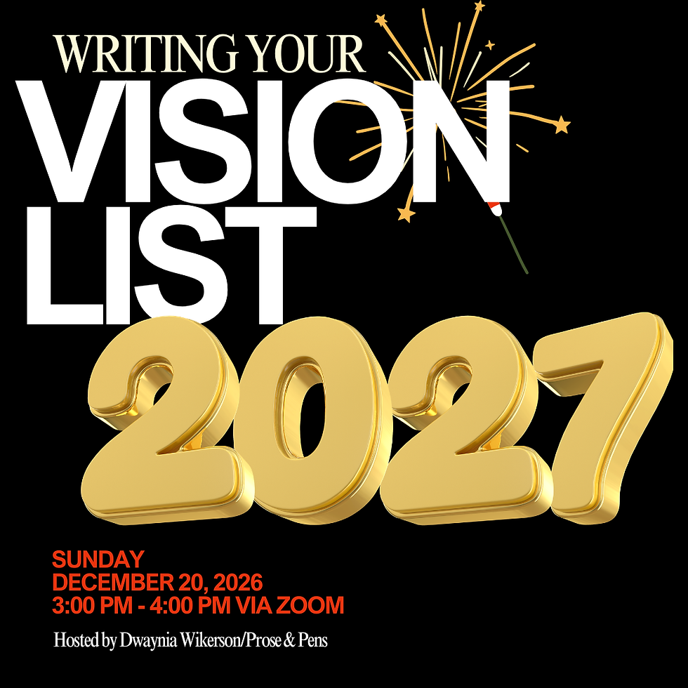 Writing Your 2027 Vision List