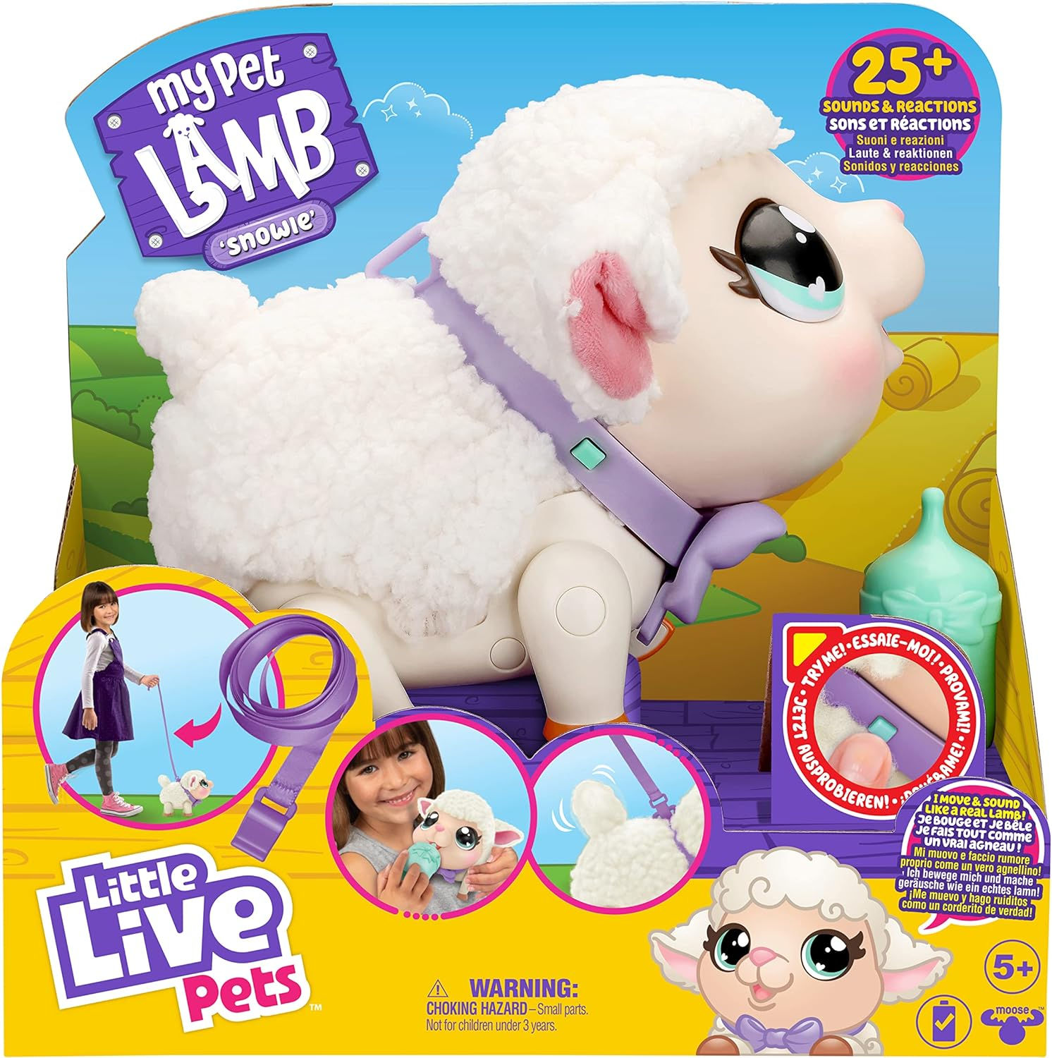 Little Live Pets - My Pet Lamb - Soft and Wooly Interactive Toy Lamb