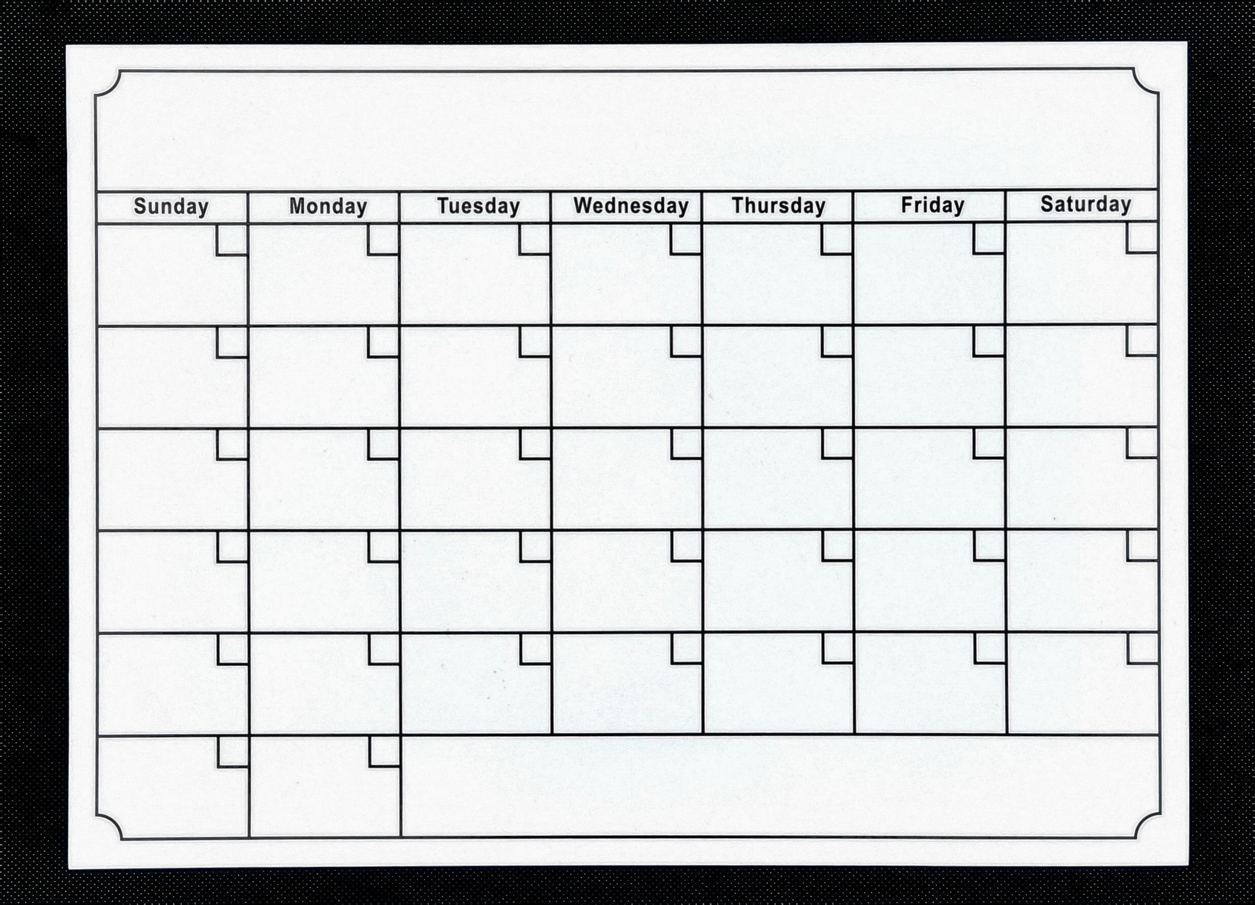 Magnetic Wall Calendar - Professional Quality