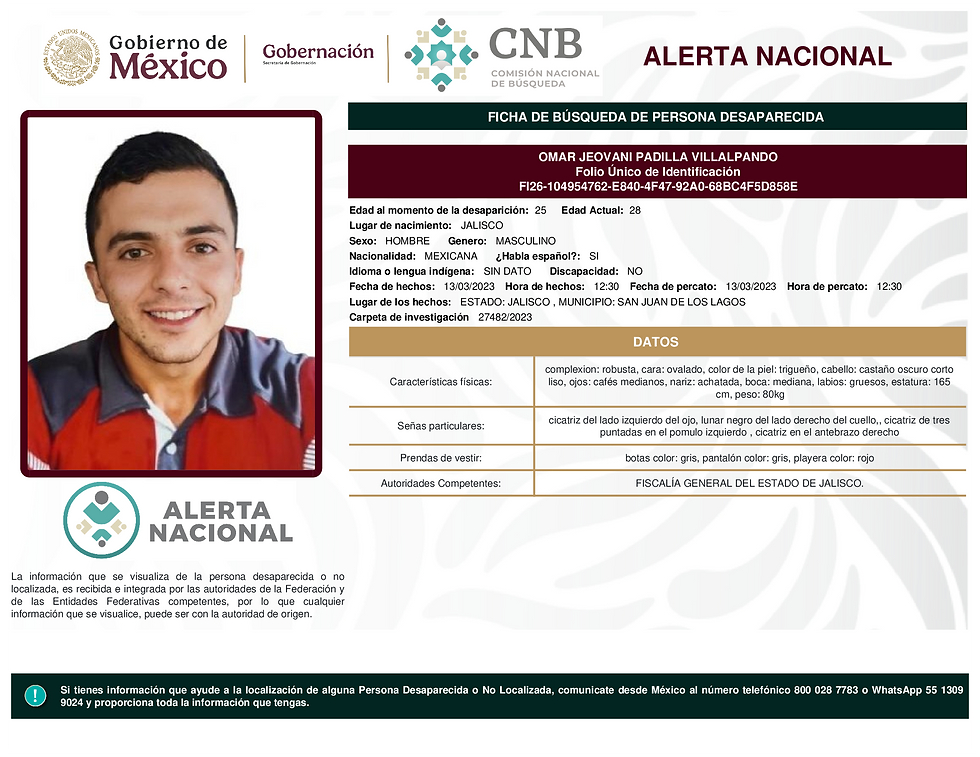 personas desaparecidas