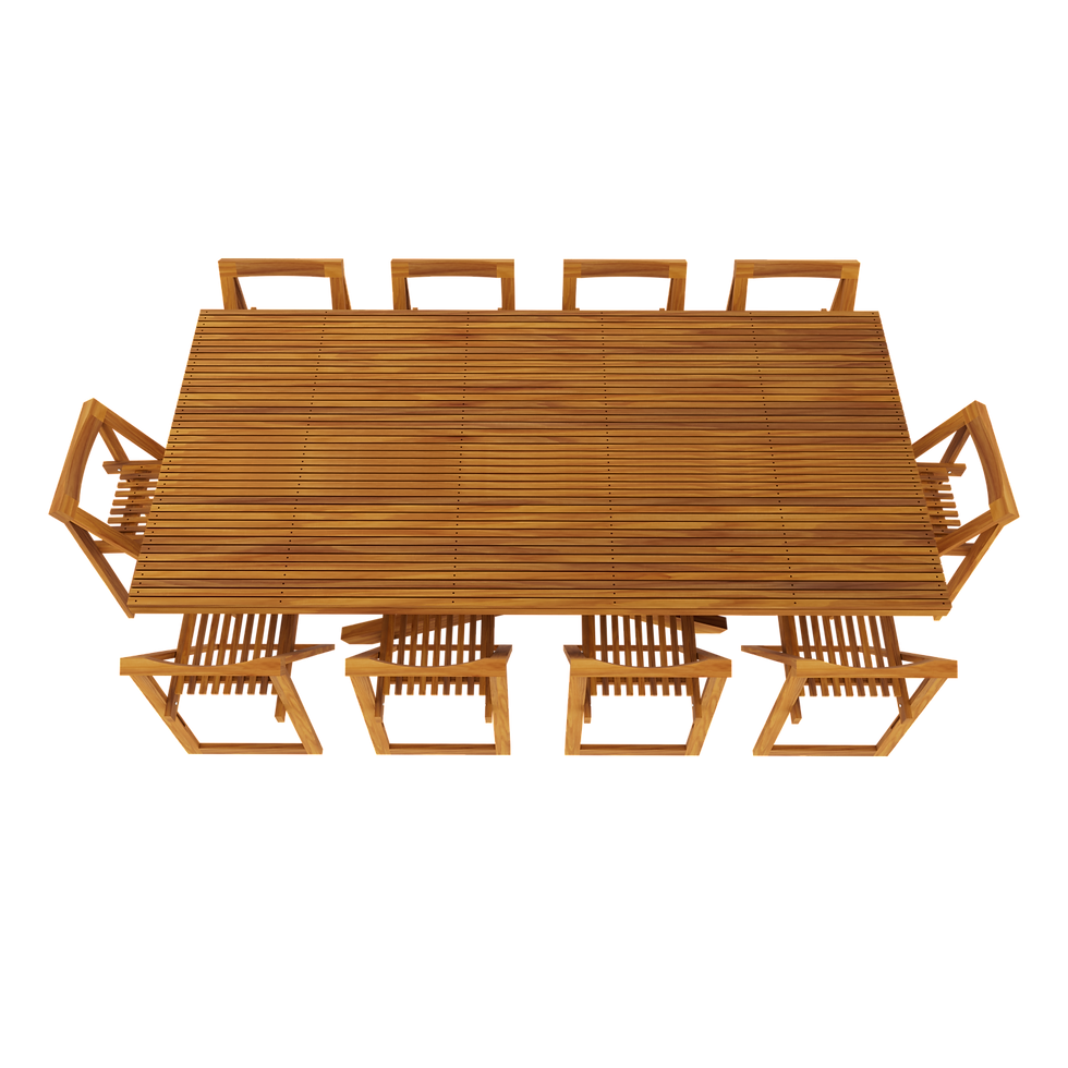 Miniatura: COMEDOR RECTANGULAR MOD TERRAZA 10P