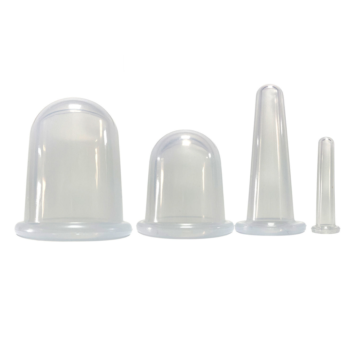 Pack de 4 Ventouses de Massage en Silicone - BLANC