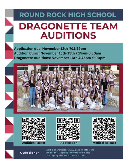 Dragonette Team Auditions