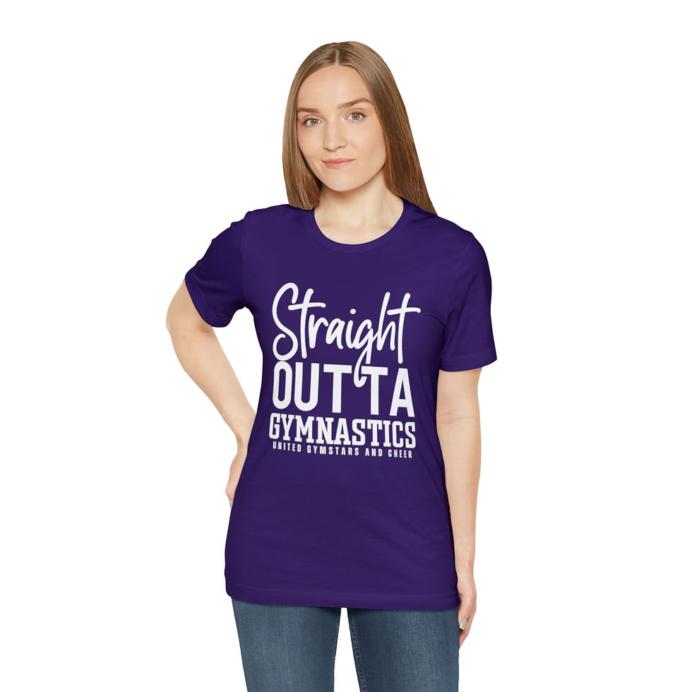 Thumbnail: Straight Outta Gymnastics - Unisex Jersey Short Sleeve Tee