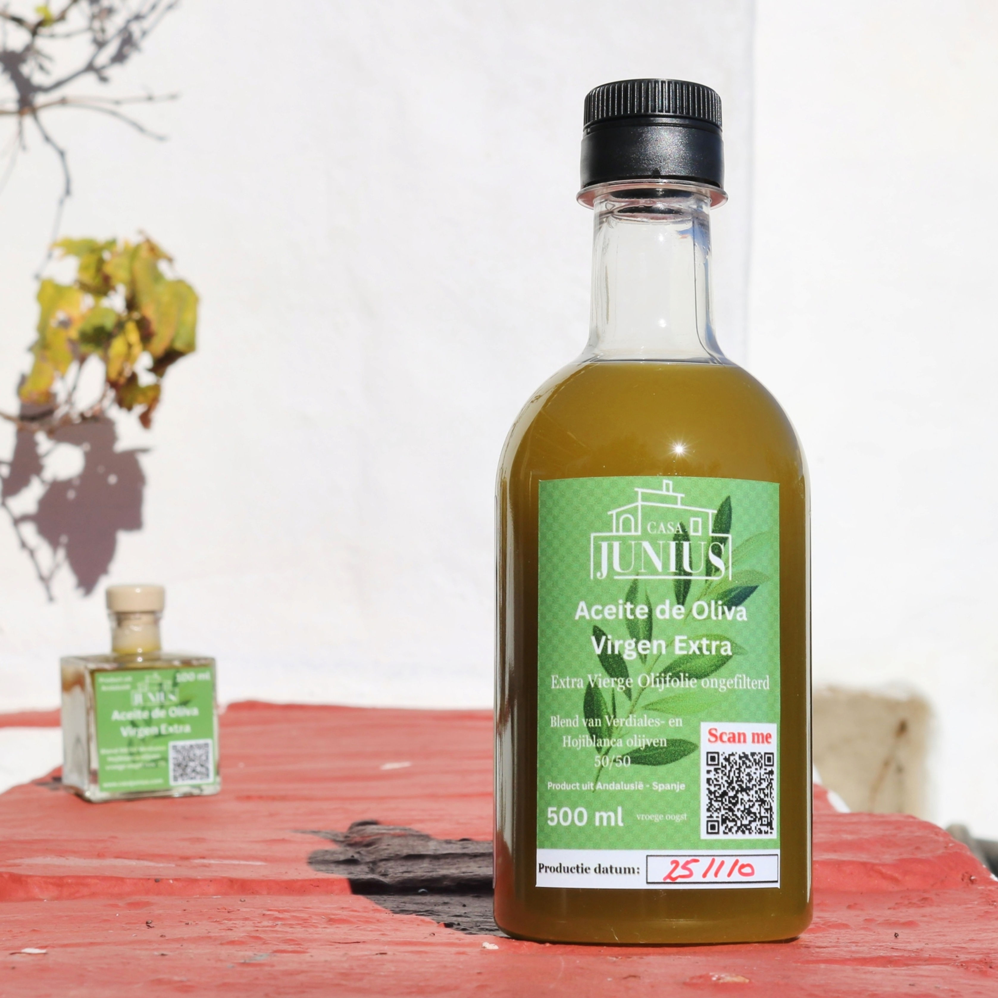 'Extra Virgin' olive oil (EVOO) in plastic bottle