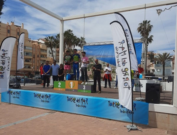 Category men winners of the Triatlon Torre del Mar 2023.