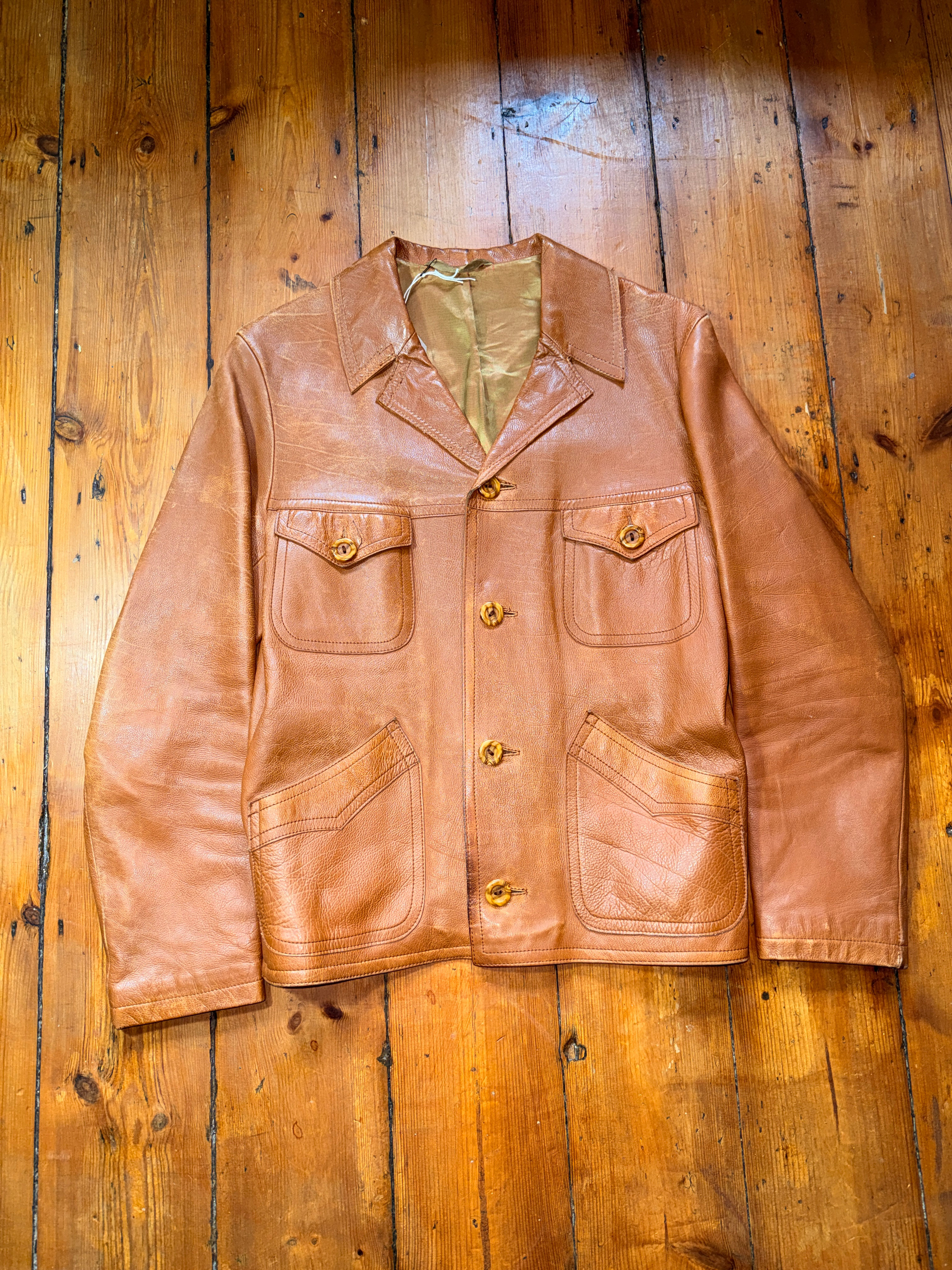 Vintage 70's Austin Reed Leather Jacket (EU48 / UK38)