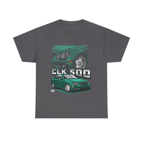 Charcoal Grey Tshirt- CLK500 (Design: Front, Transparent) | Grant