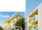 Mỗi khối công trình được thiết kế bất đối xứng, tạo thị giác ấn tượng.