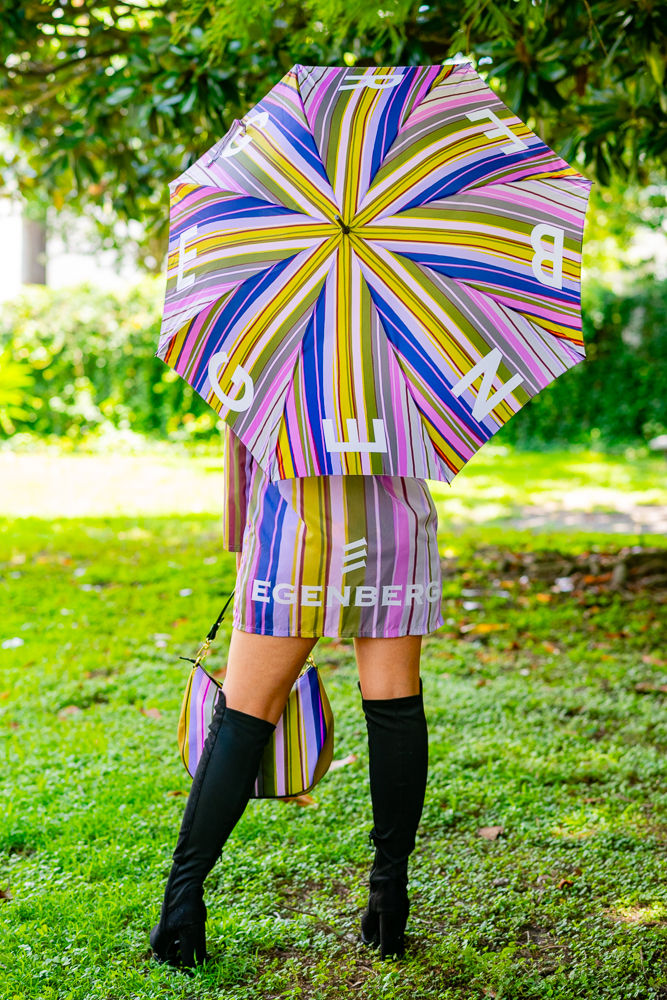 Thumbnail: Vertical Striped Raincoat