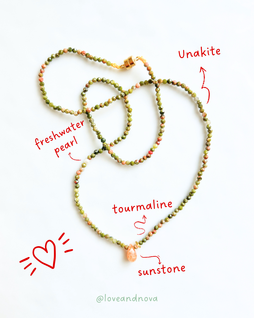 Silkie: Unakite & Sunstone