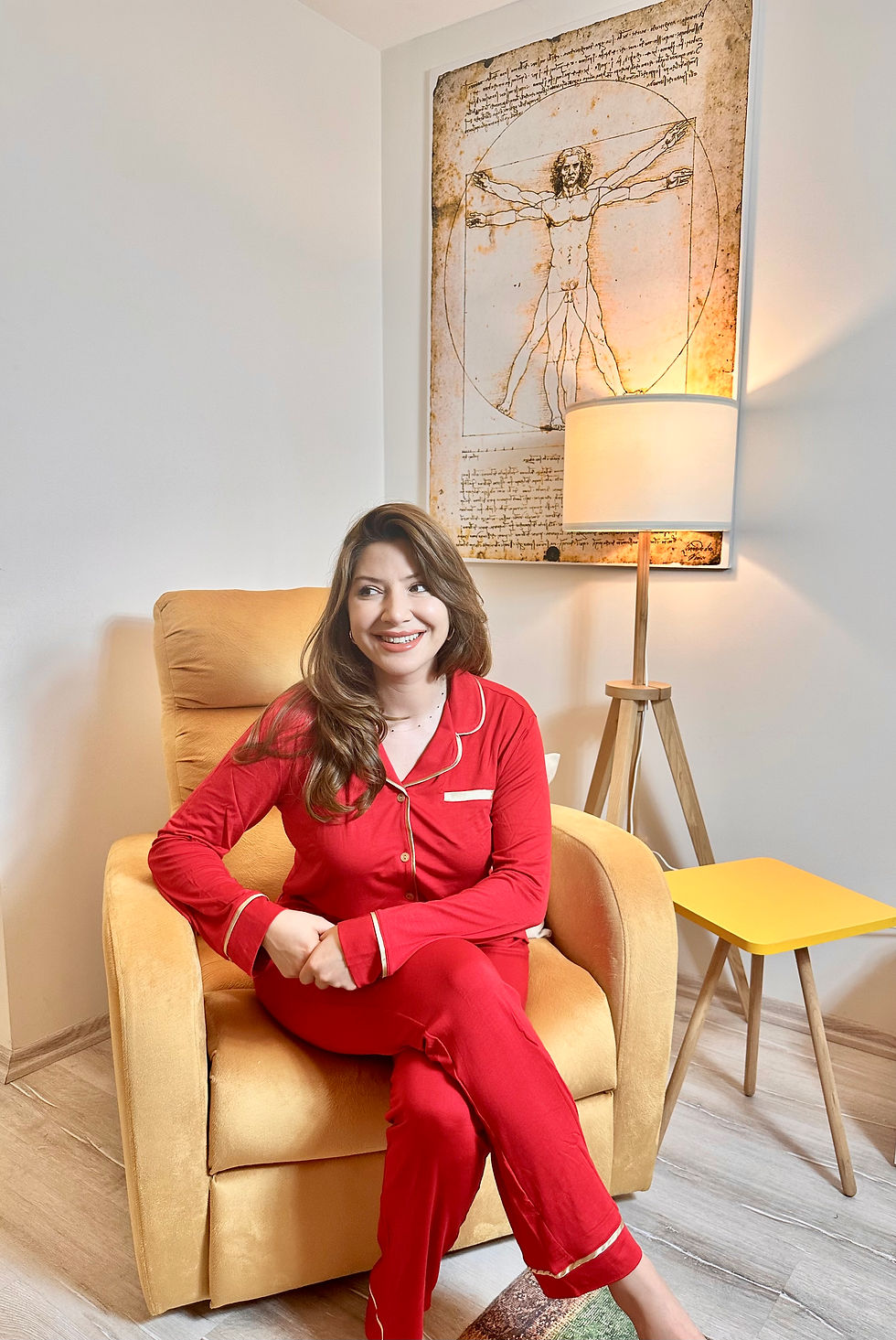 Thumbnail: Women's Red Micro Modal Pajama Set