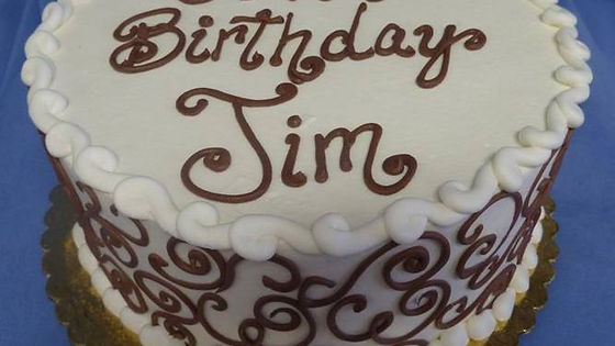 Celebration Cake with Swirls