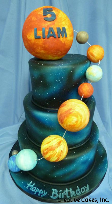 Unique 41 3d Solar System Birthday Cake