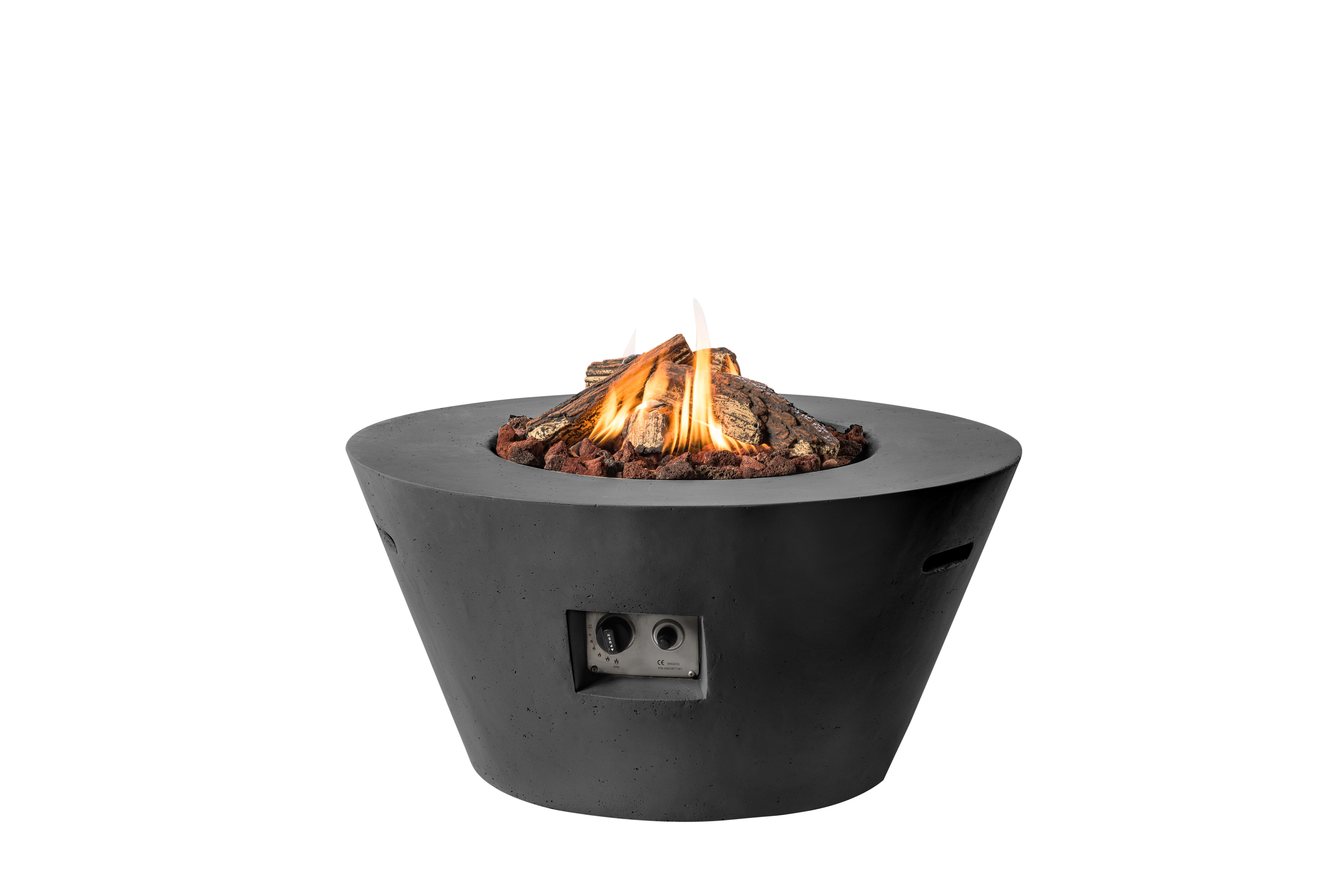 Cocoon Feuertisch Konisch - Maße: 96 x 96 x 46 cm