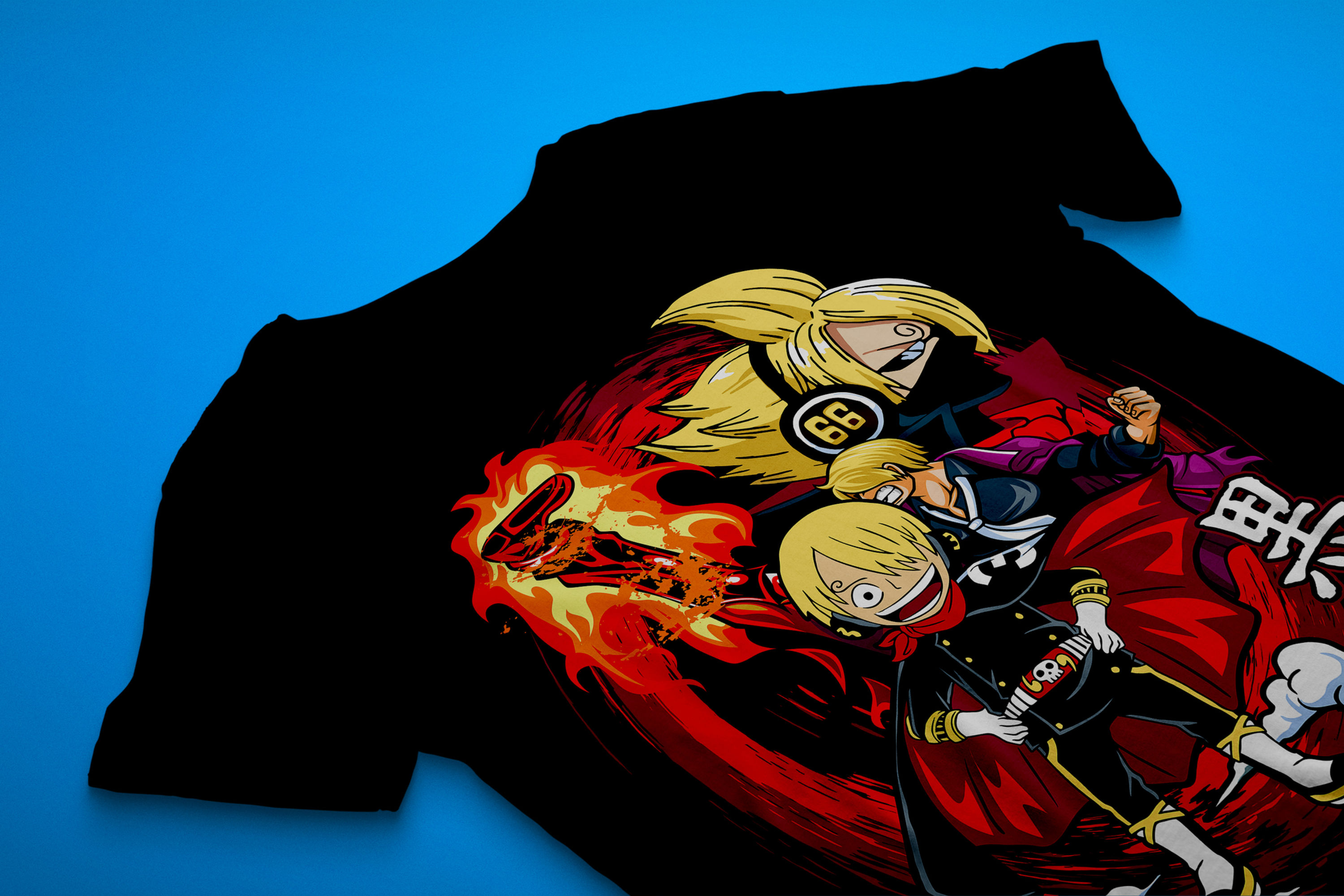 One Piece Sanji Characters Graphic T-Shirt