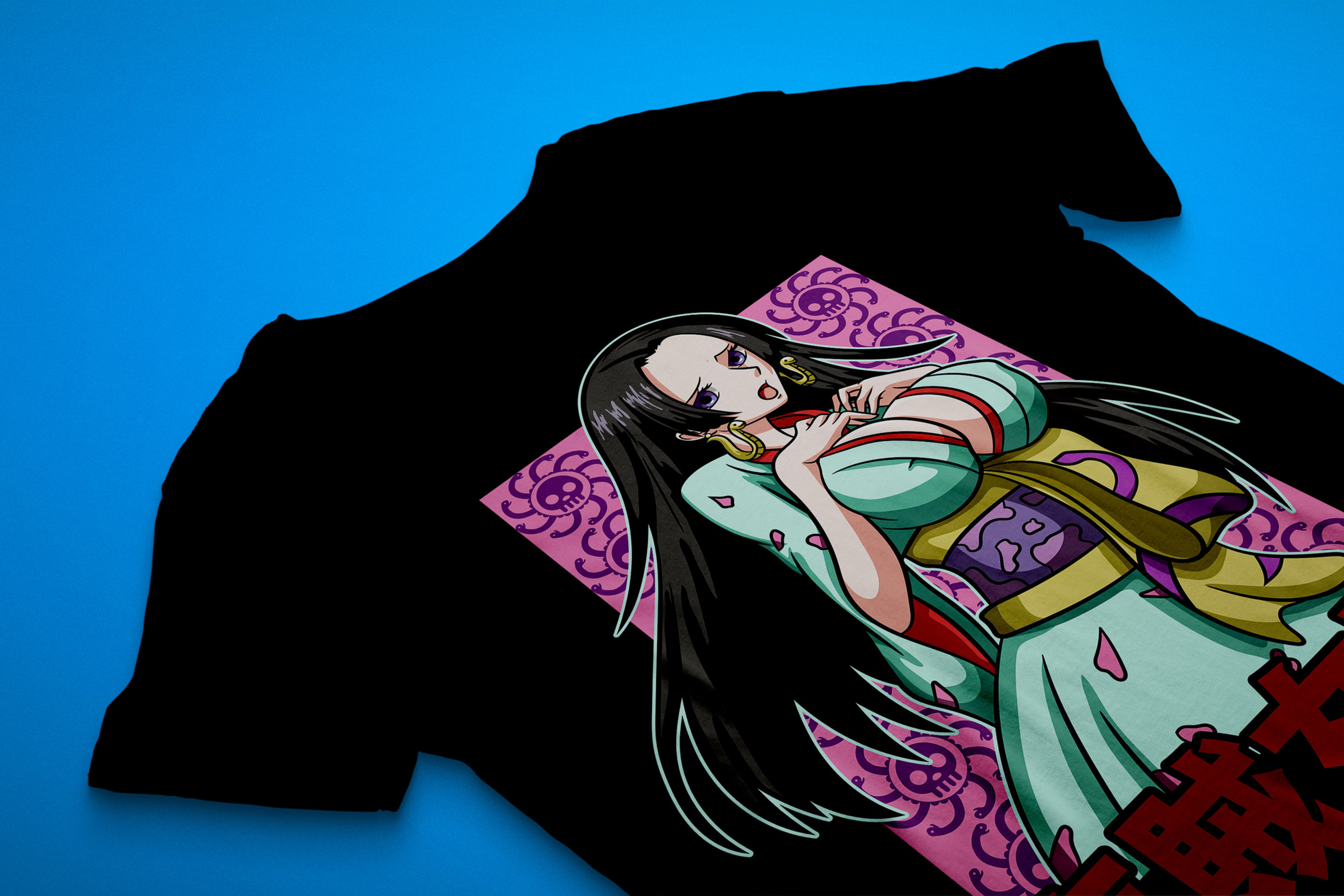 One Piece Ecchi Boa Hancock Graphic T-Shirt