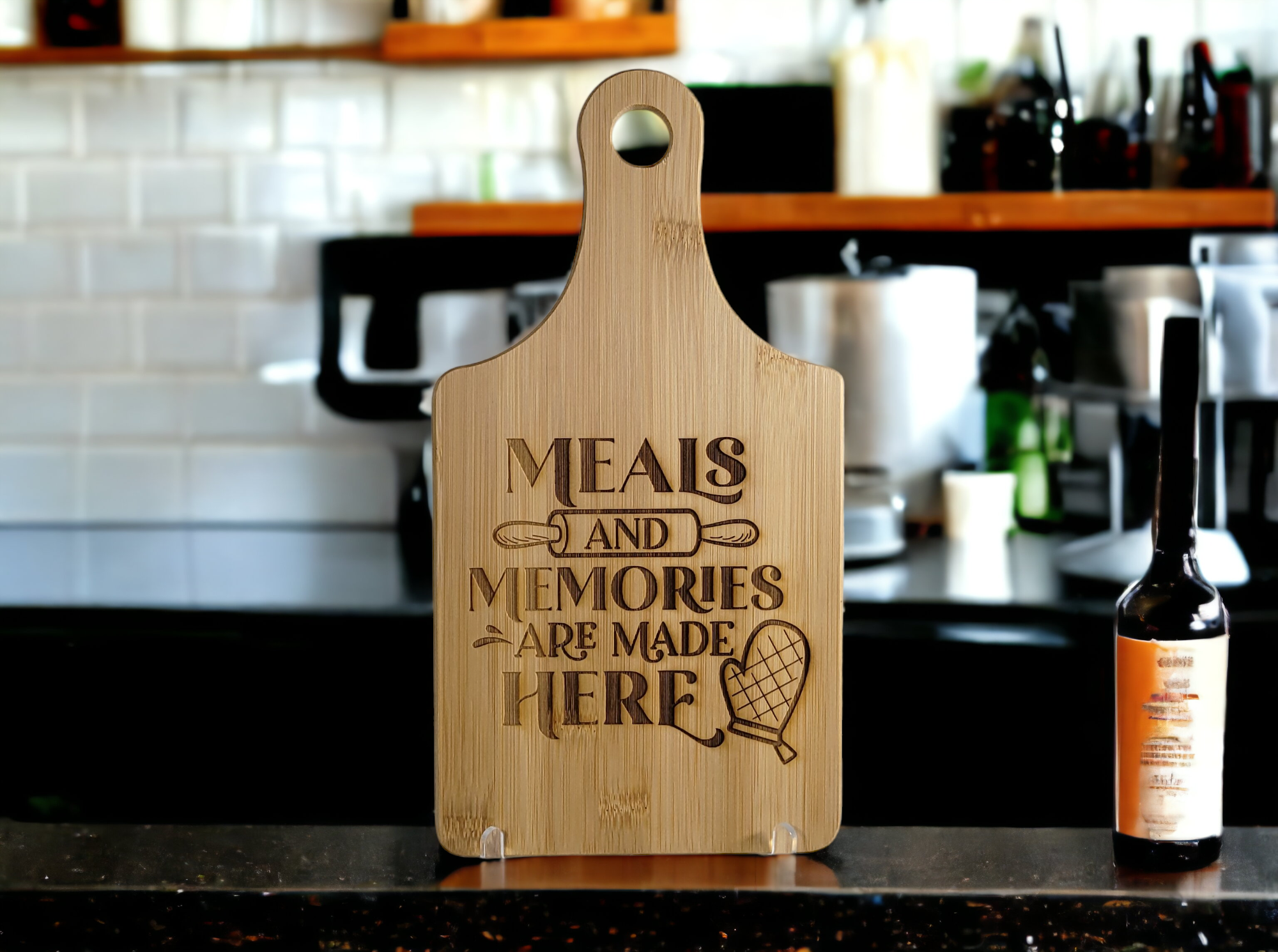 Meals and Memories - Paddle Cutting Board