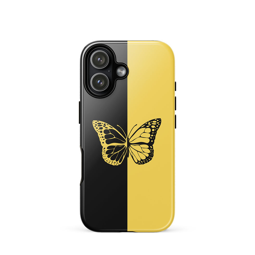 Thumbnail: Black & Yellow iPhone Case 