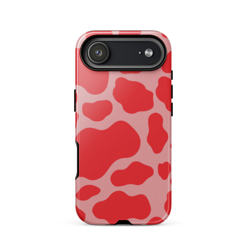 Thumbnail: Red Cow Print iPhone case