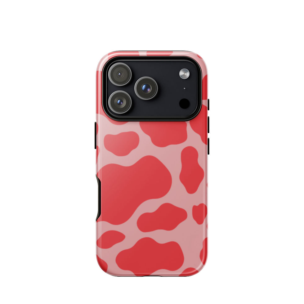 Thumbnail: Red Cow Print iPhone case