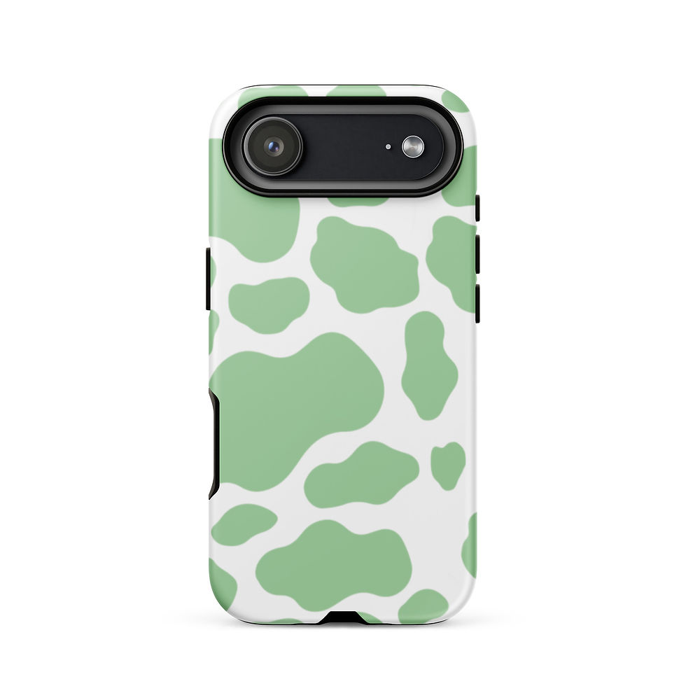Thumbnail: Green Cow Print iPhone case