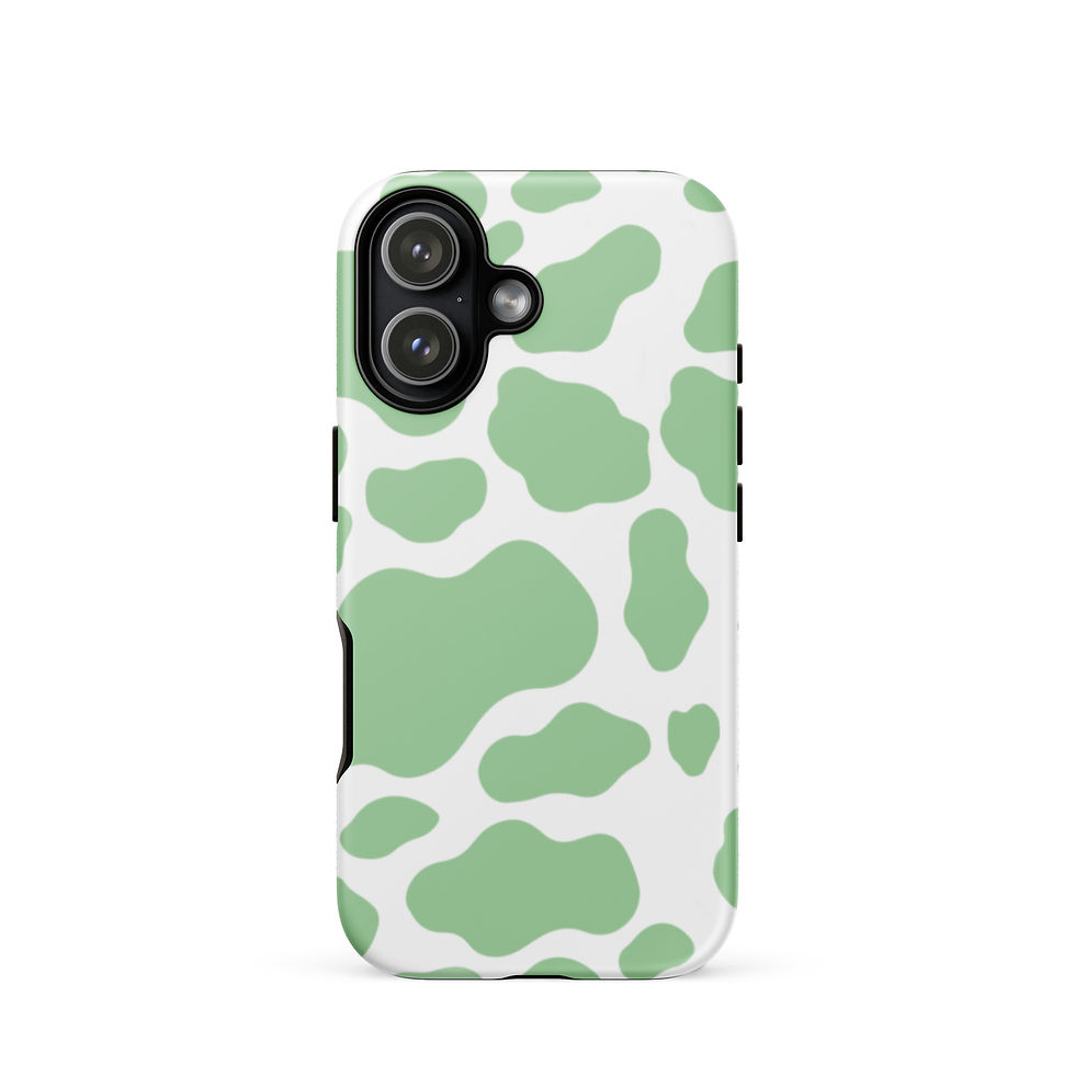 Thumbnail: Green Cow Print iPhone case