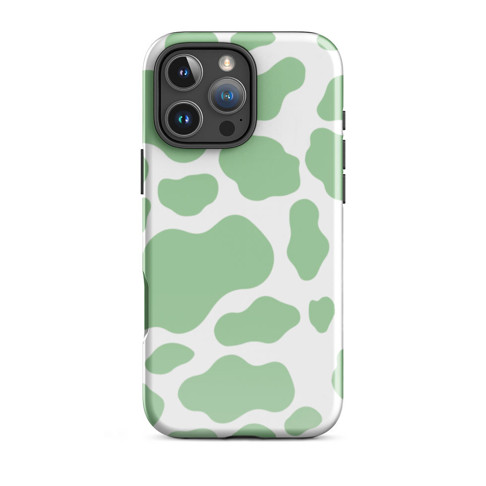 Thumbnail: Green Cow Print iPhone case