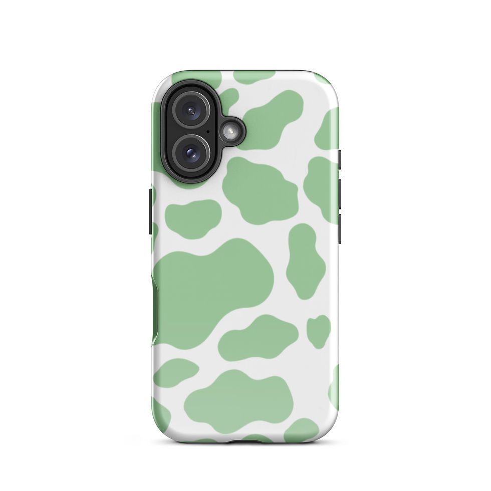 Thumbnail: Green Cow Print iPhone case