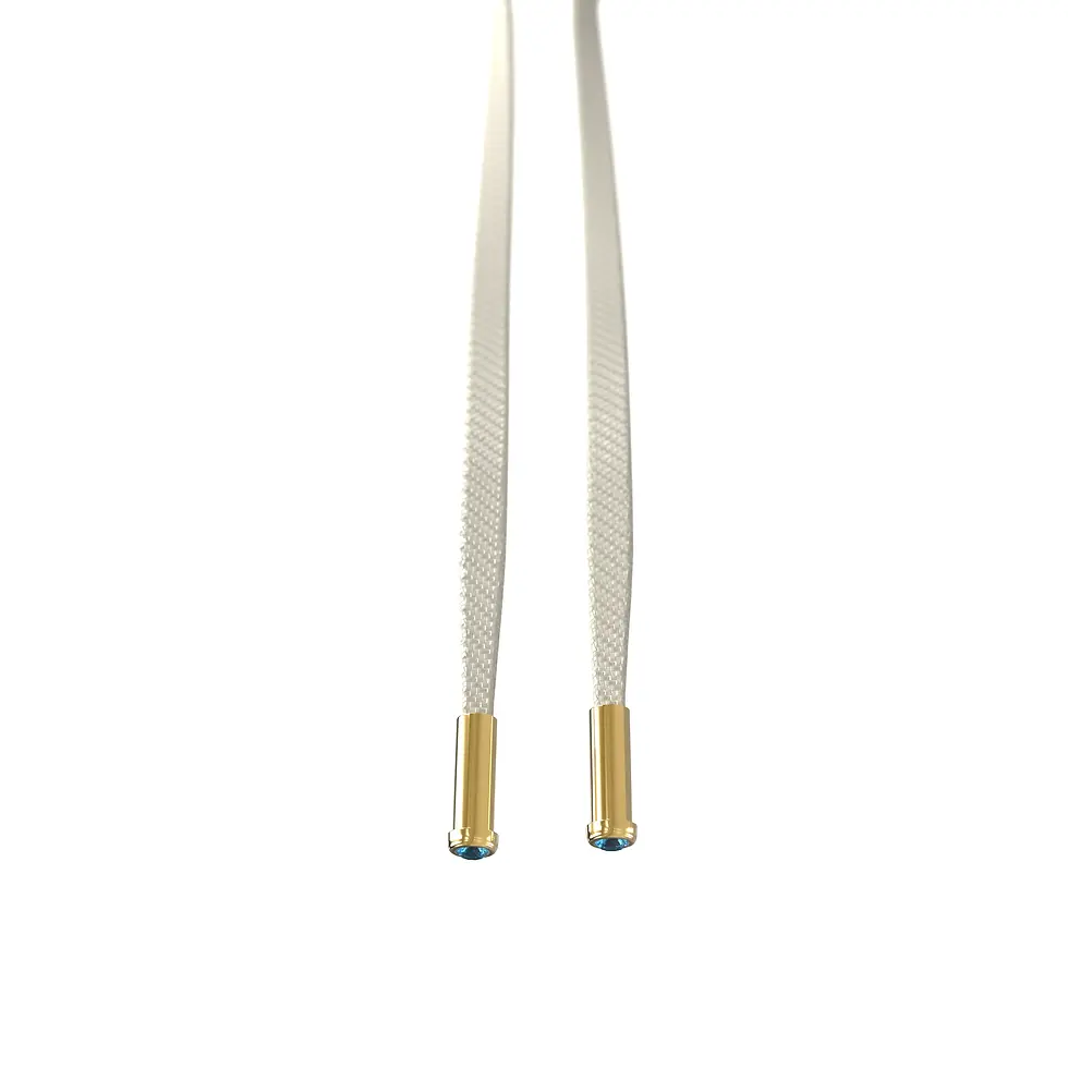 Miniaturbild: HUPPU Hoodie - écru, Yellow Gold with Electric Blue Topaz