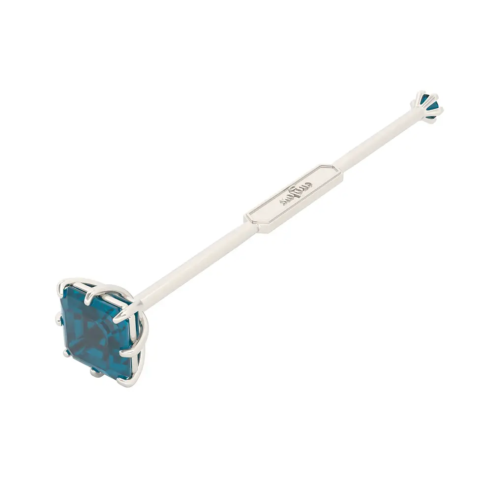 Miniaturbild: Viski Saba - Whiskey Stirrer Saba with Indicolite Tourmaline