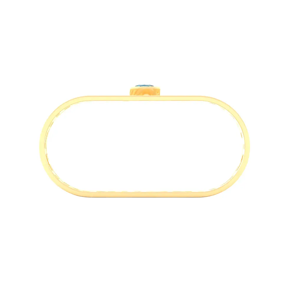 Thumbnail: Sands Art-Déco - Napkin Rings with Santa Maria Aquamarine