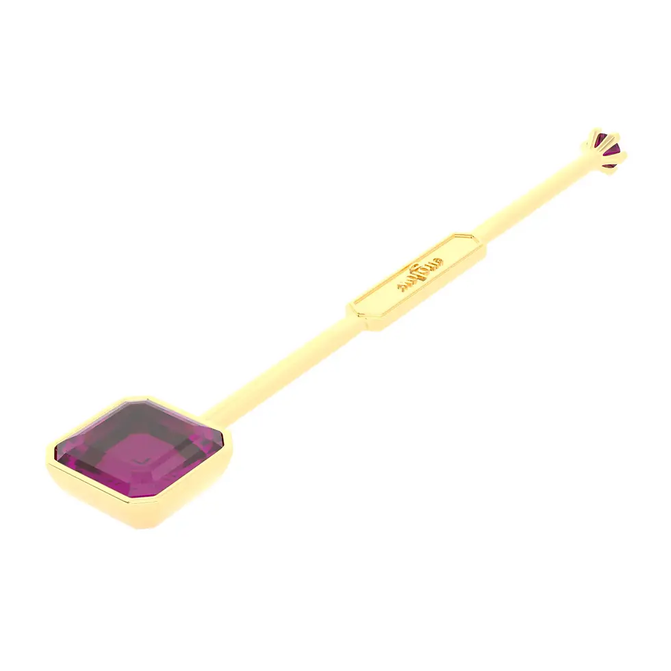 Miniaturbild: Viski Sitta - Yellow Gold with Rubellite Tourmaline
