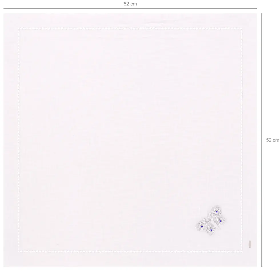 Miniaturbild: Vlinder - Linen Napkin with Tanzanite