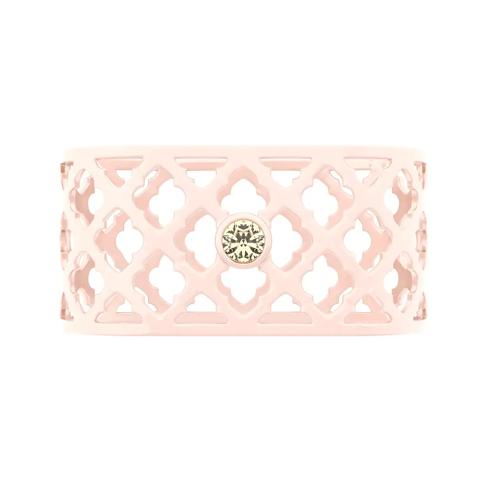 Thumbnail: Sands Oriental - Napkin Rings with Champagne Topaz - GIFT SET 2 pieces