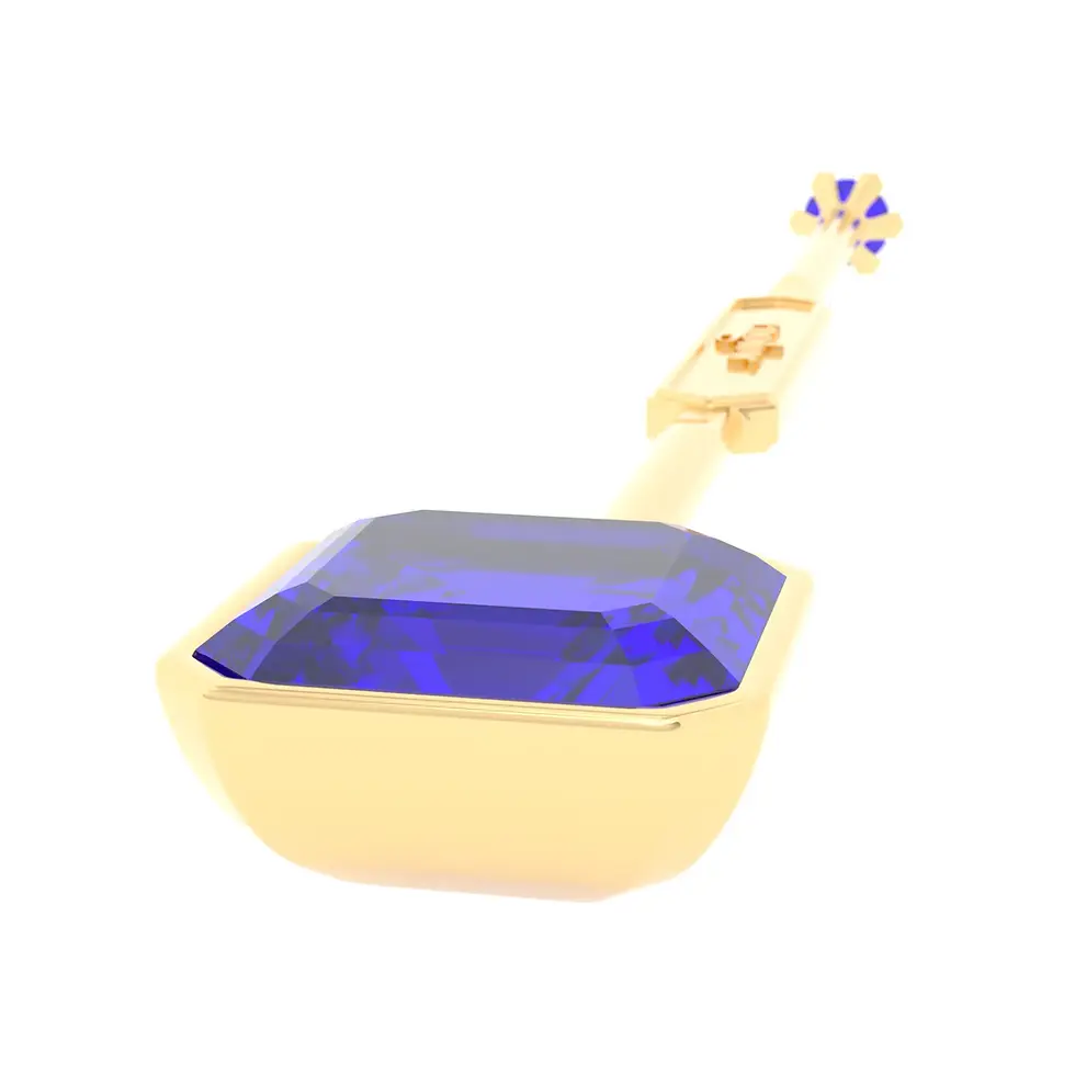 Thumbnail: Viski Sitta - Yellow Gold with Tanzanite