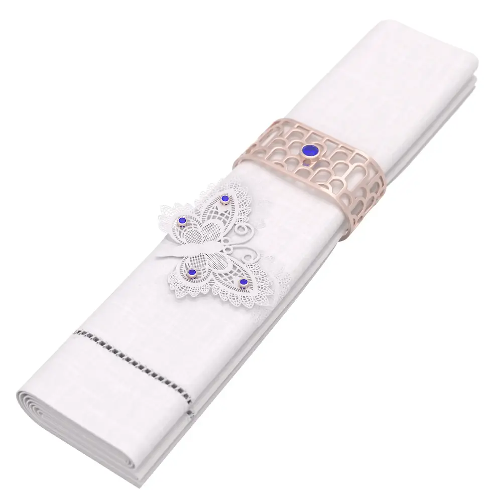 Miniaturbild: Vlinder - Linen Napkin with Tanzanite