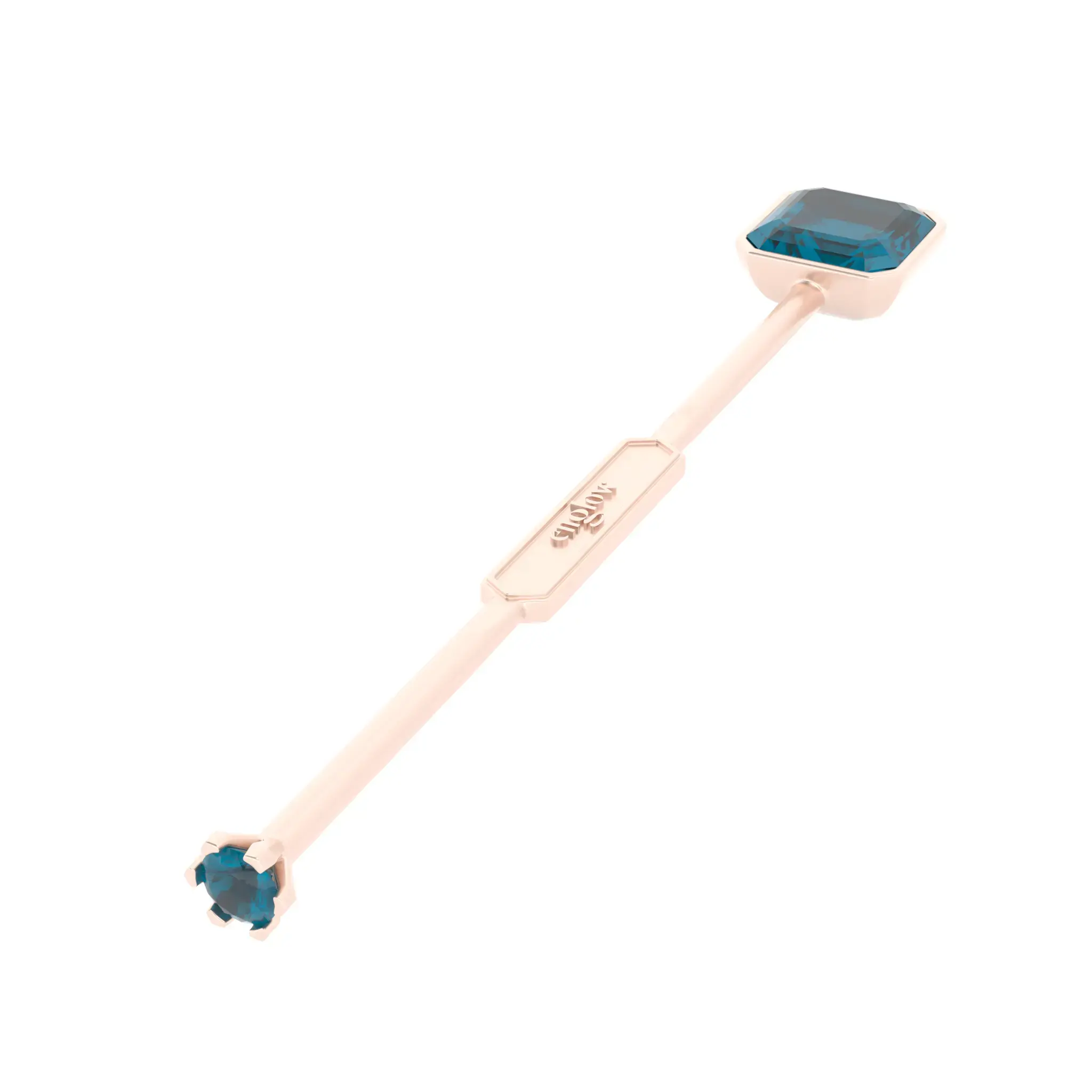 Viski Sitta - Rose Gold with Indicolite Tourmaline