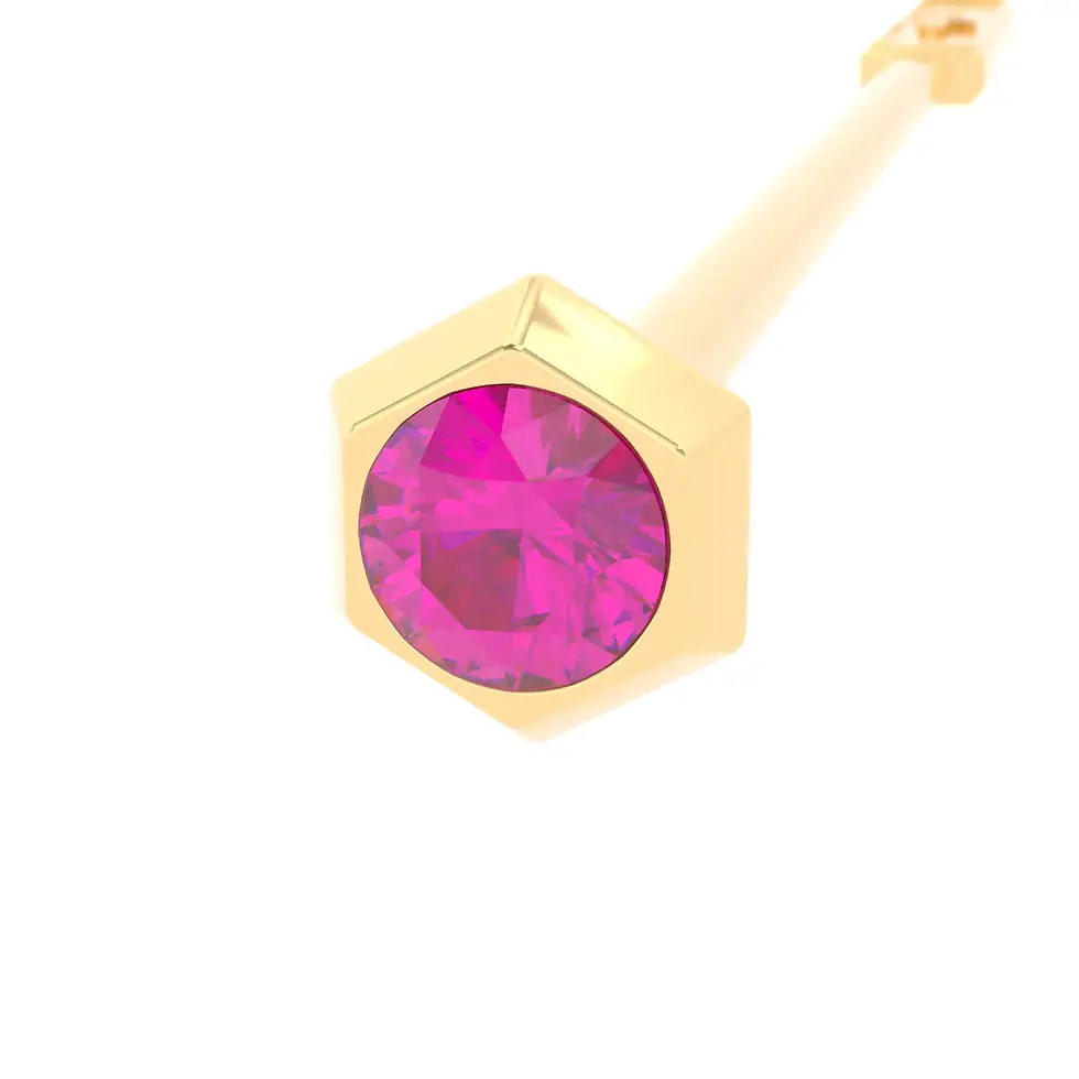Miniaturbild: Coctel Sitta - Yellow Gold with Rhodolite Garnet