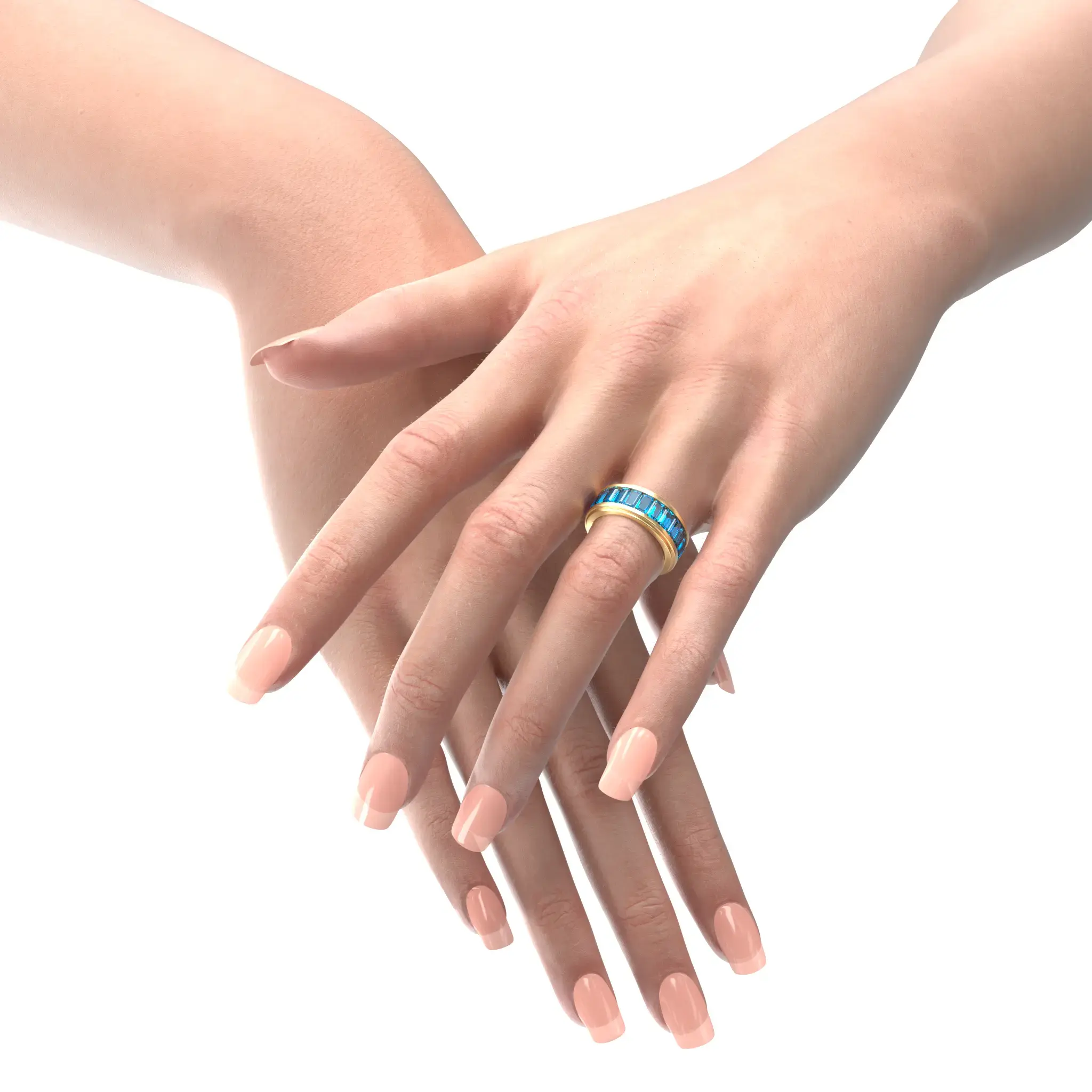 Selva - Yellow Gold with Santa Maria Aquamarine