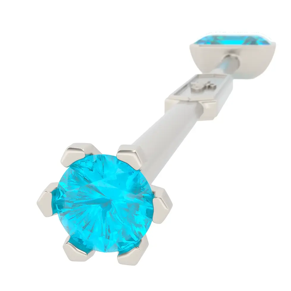 Thumbnail: Viski Sitta - Whiskey Stirrer Sitta with Blue Zircon