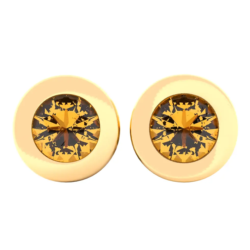 Thumbnail: Thanh - Yellow Gold with Madeira Citrine