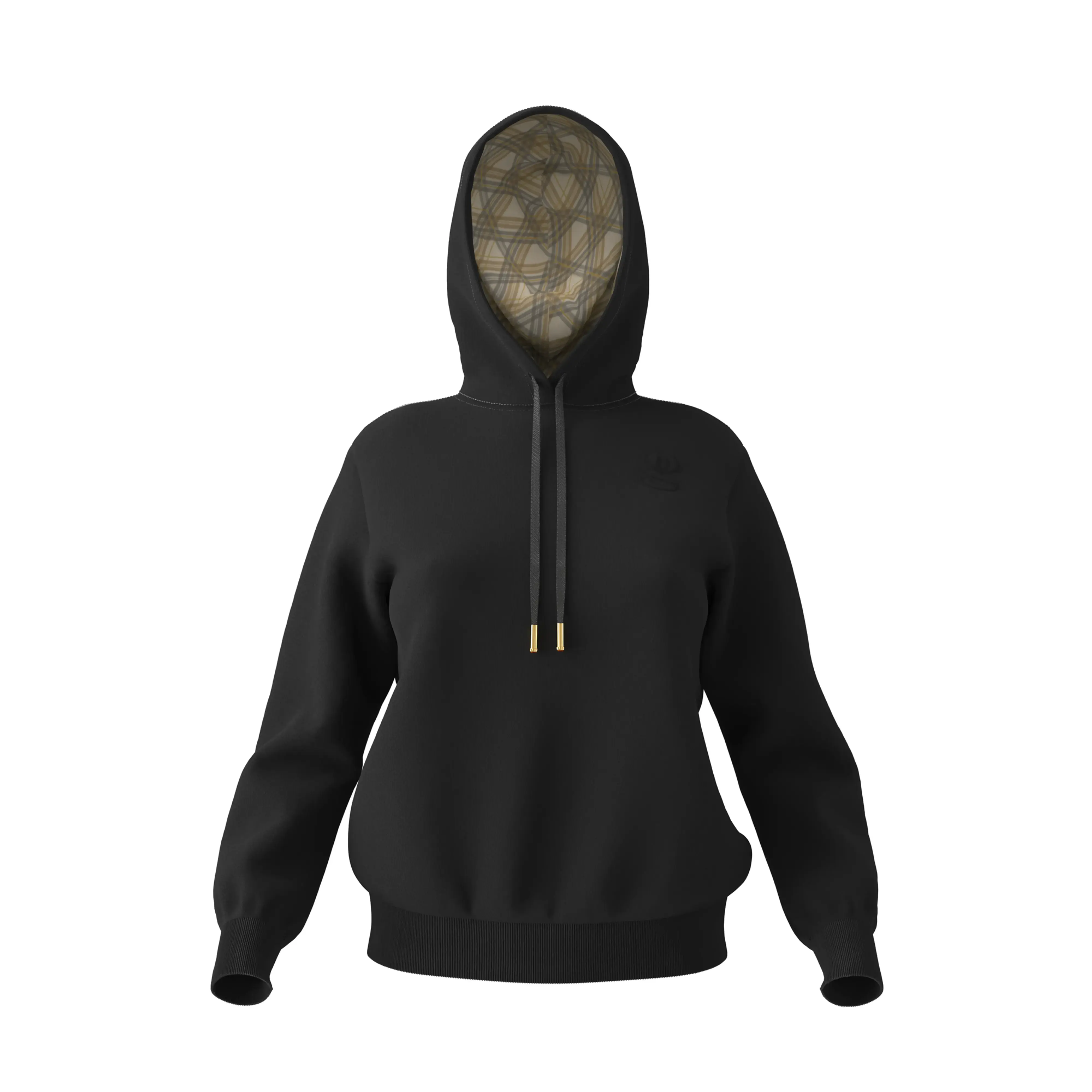 HUPPU Hoodie - black, Yellow Gold with Orange Sapphire