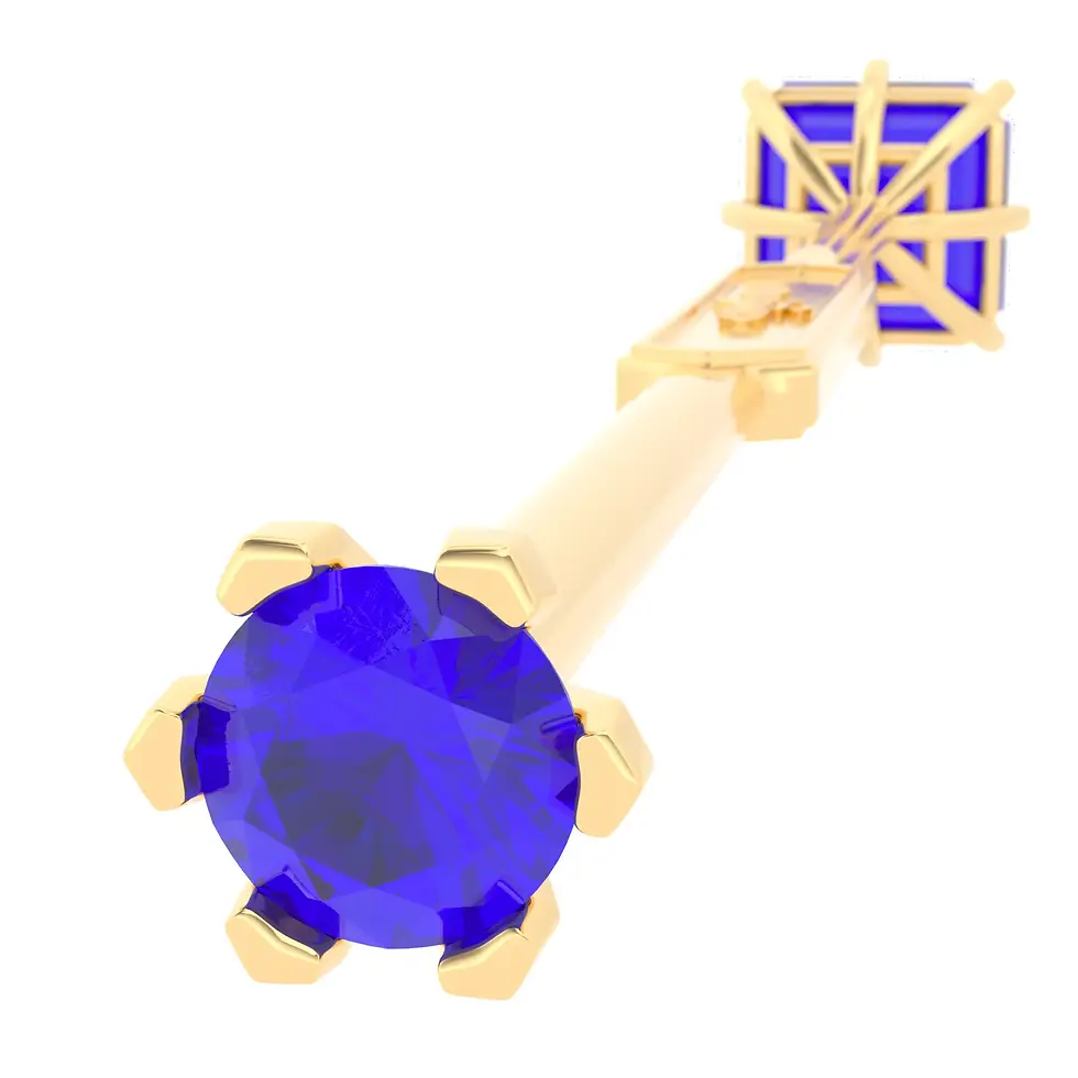 Miniaturbild: Viski Saba - Yellow Gold with Tanzanite