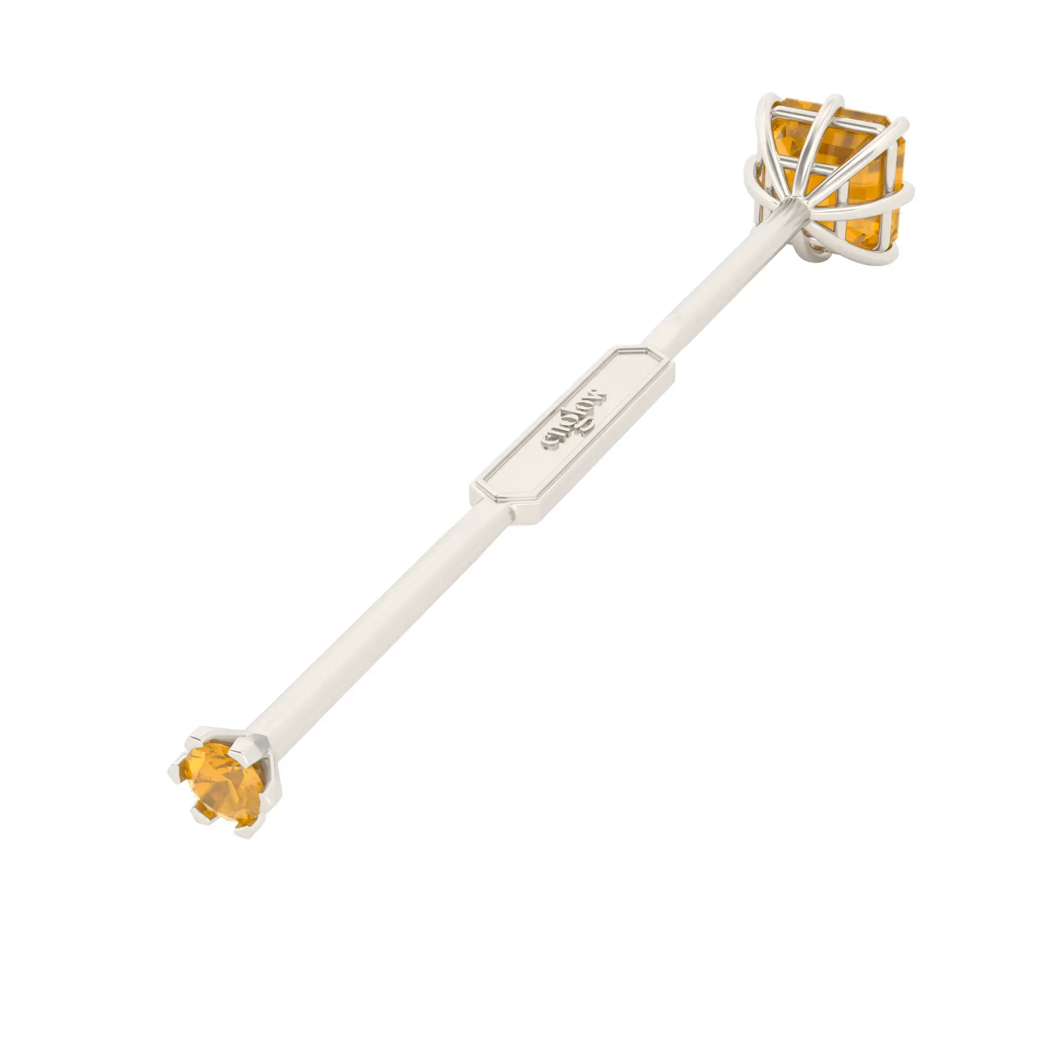 Viski Saba - Whiskey Stirrer Saba with Golden Zircon