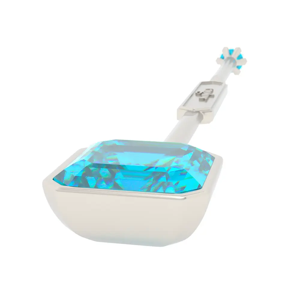 Thumbnail: Viski Sitta - Whiskey Stirrer Sitta with Blue Zircon