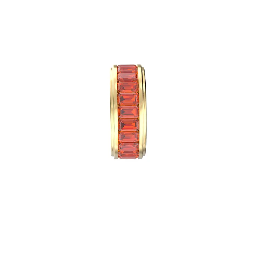 Miniaturbild: Selva - Unisex Eternity Ring with Orange Sapphire