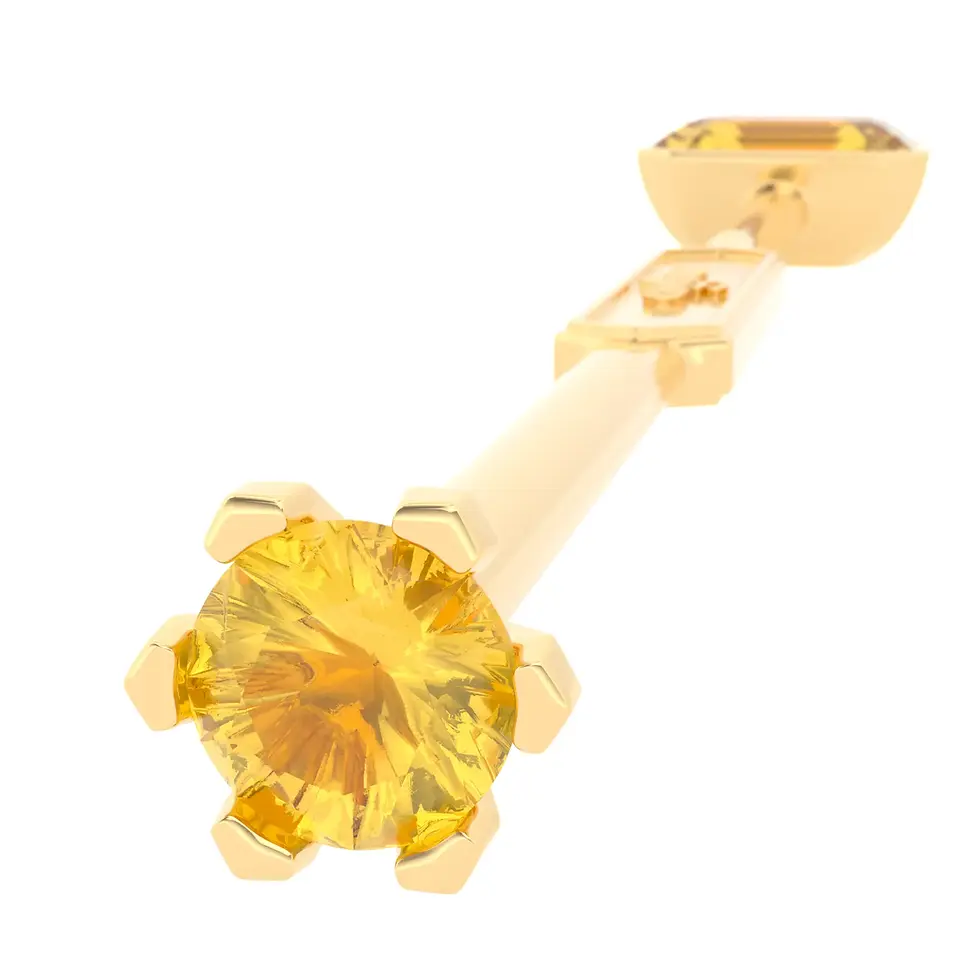 Thumbnail: Viski Sitta - Whiskey Stirrer Sitta with Yellow Tourmaline