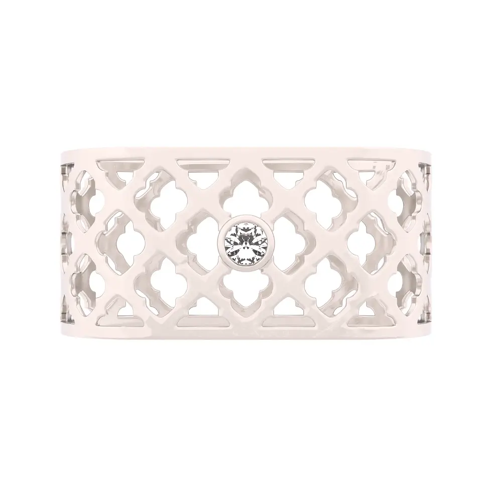 Thumbnail: Sands Oriental - Napkin Rings with White Quartz