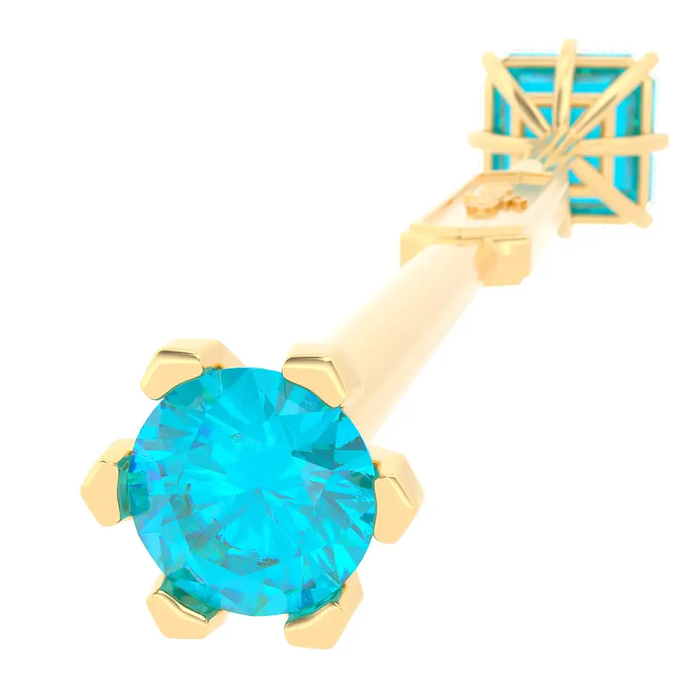 Thumbnail: Viski Saba - Whiskey Stirrer Saba with Blue Zircon - GIFT SET